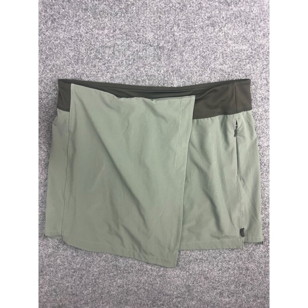 REI Two-Tone Olive Skort with Dark Olive Waistband